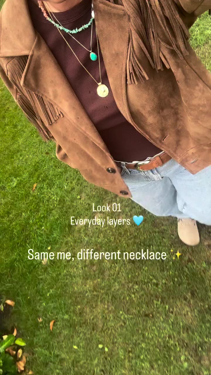 NECKLACE ROTATION 🤎🐚🤍 For every different version of me. Look 1 …