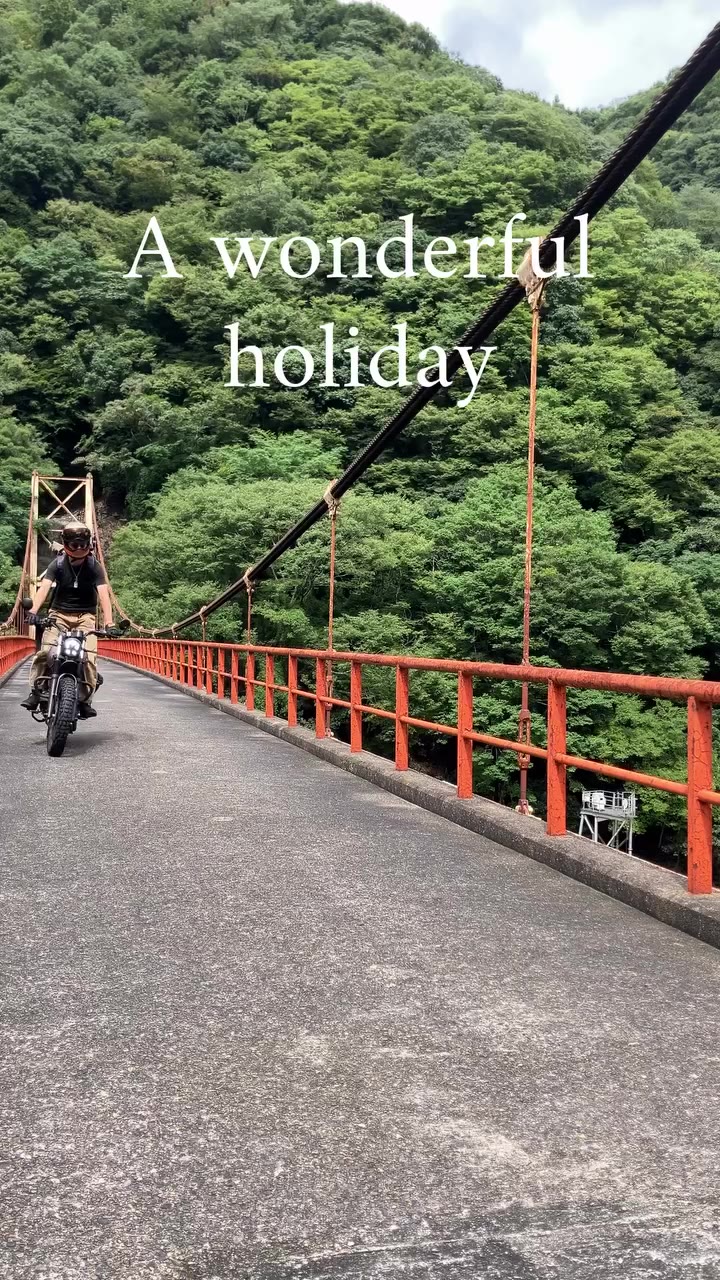 MOTORCYCLE FASHION 雨予報からの晴天… 久々に山の中を走ると気持ち良かった。 そろそろ夏も終わりかな #バイカーファッション…