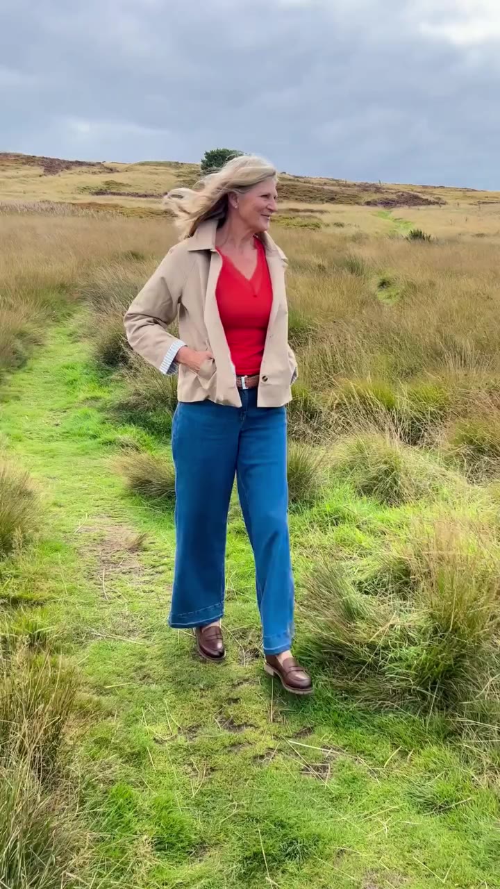 Out on the moors, clever layering is a must 🍂​ Start with a timeless trench…