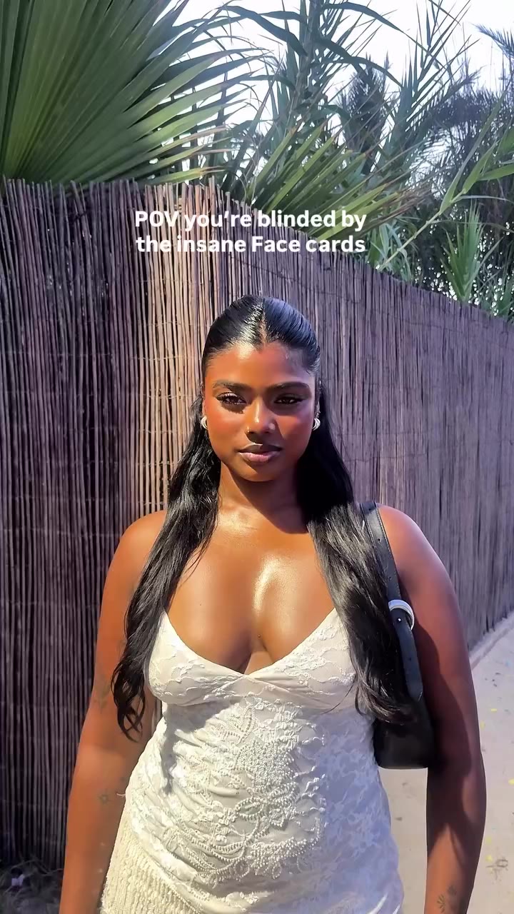 POV you’re blinded by all the insane face cards @fentybeauty ib @shawtysin_