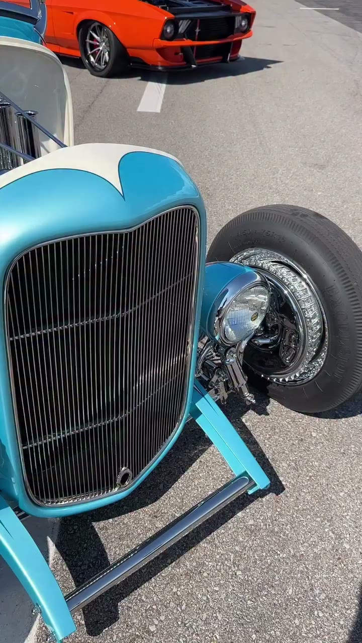 One amazing hot rod! #hotrod #whitewalls #cokertire #triplecrown #carshow