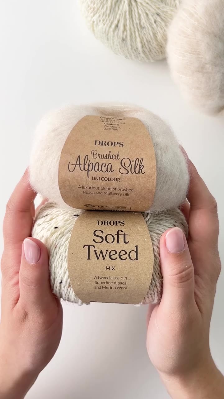 For a light and dreamily soft, light beige combination, with a delicate tweed…