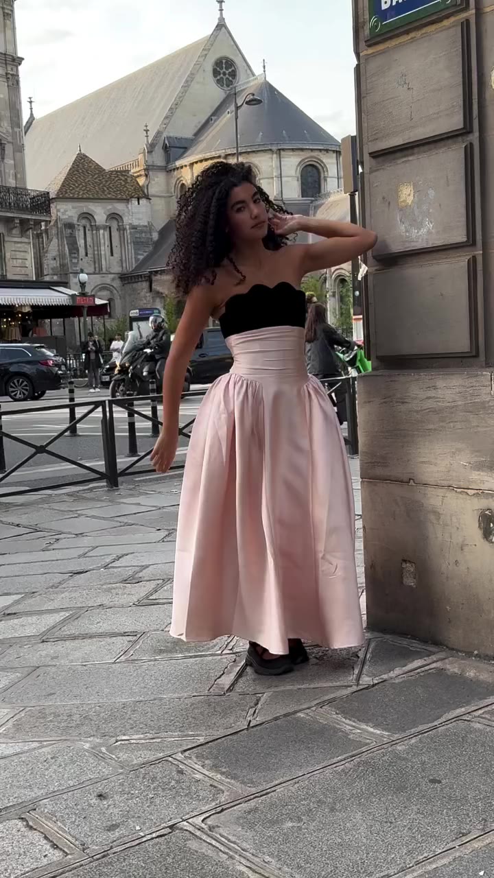 The Madeline in Paris. On @arabiancurlygirl ✨ 🔗 Shop the Madeline dress on…