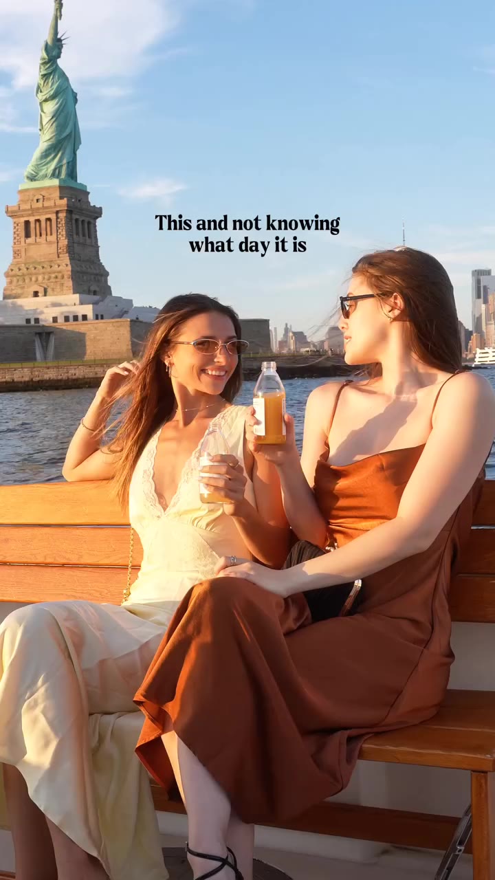 Sunset + best friend + shades = perfect evening ✨ Cruising by the Statue of…