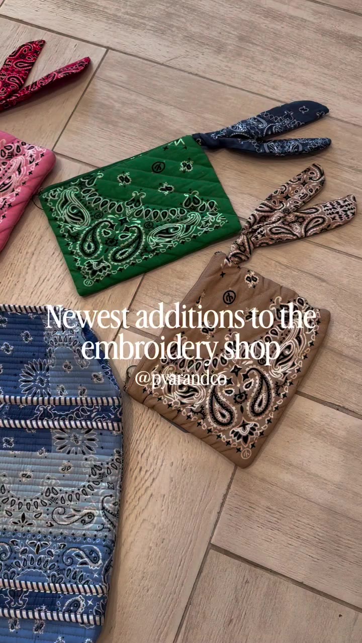 Cute additions to the @pyarandco Embroidery Shop🪡 >> stop in & customize one…