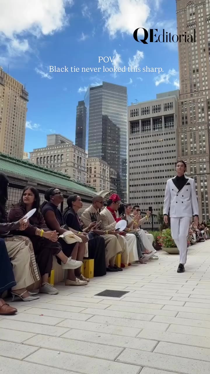 Aldo’s House of Formals @aldos_formals at NYFW. Classic black-tie dressing…