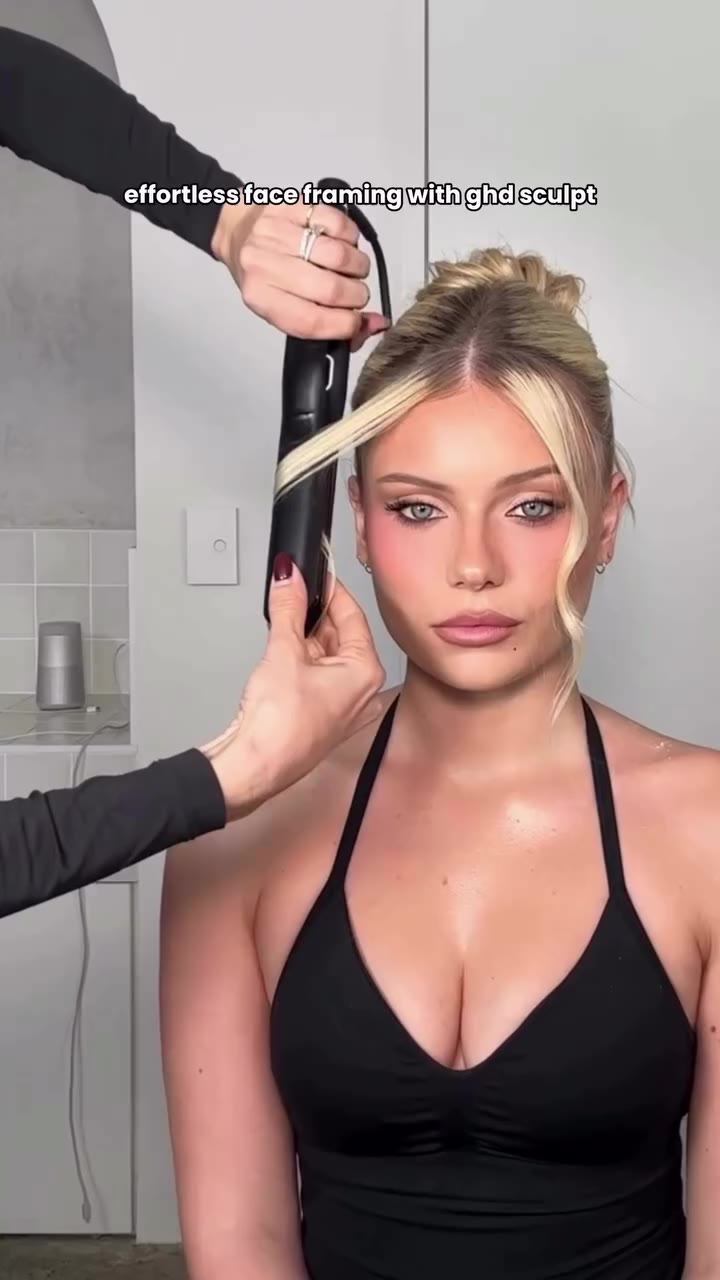 The perfect finishing touch to any updo 🤍 Using ghd sculpt to create soft…