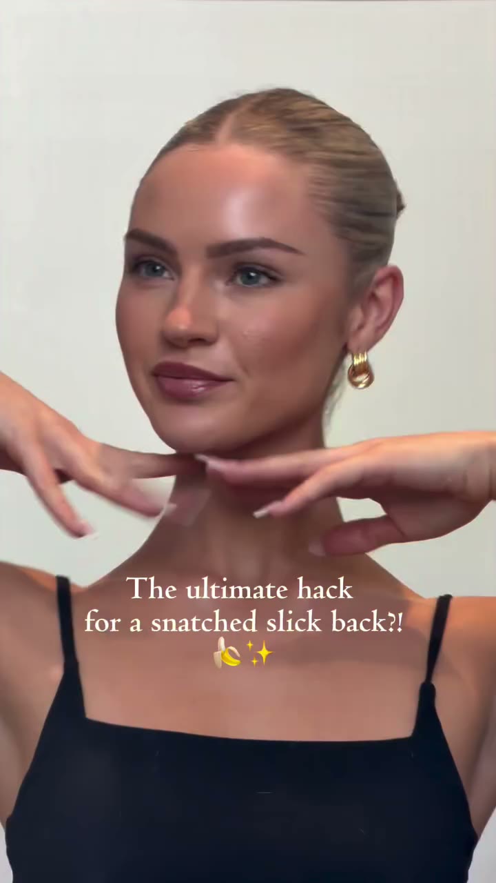 #ad I’ve found the best slick back hack using @garnieruk Banana Hair Food 🍌✨…