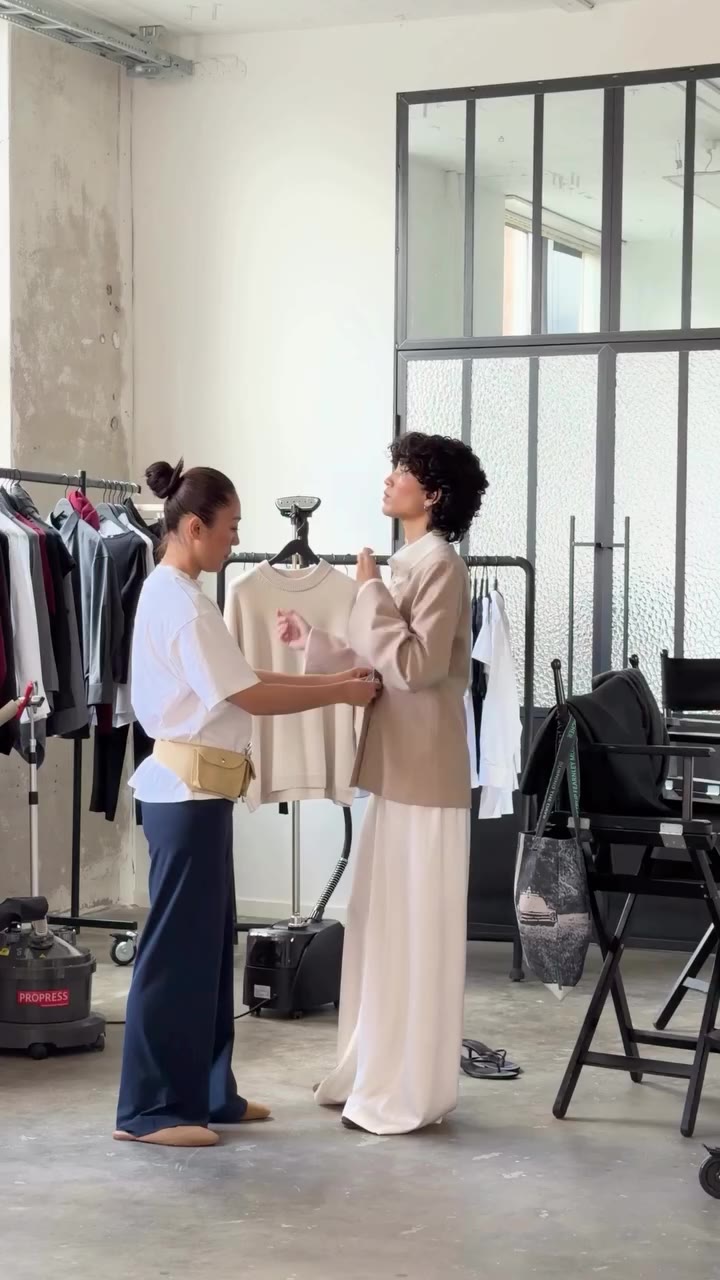 Behind the scenes styling and shooting our Maria Blazer. Now available in…