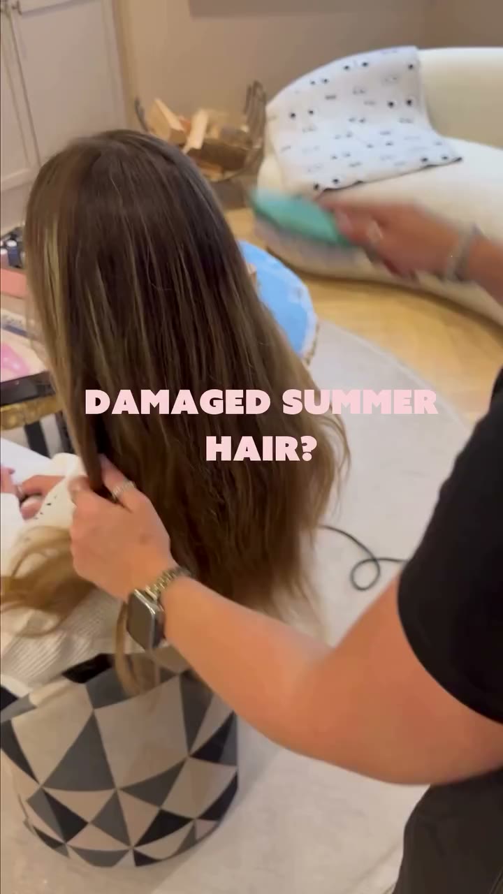 Summer is for enjoying ☀️✨ but the sun, heat and chlorine can leave your hair…