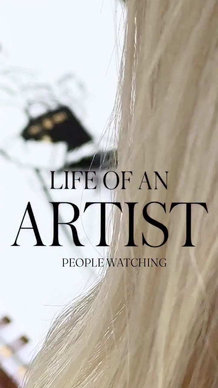 LIFE OF AN ARTIST People watching! I love drawing people. Especially for all…