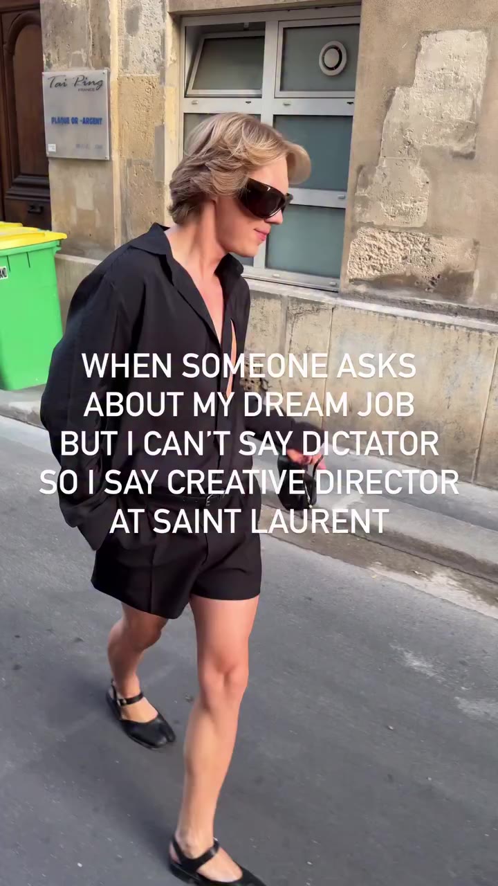 when someone asks about my dream job but I can’t say dictator so I say…
