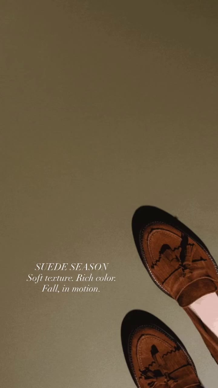 The soft side of fall. 🍂 Rich color, supple texture, and the kind of loafer…