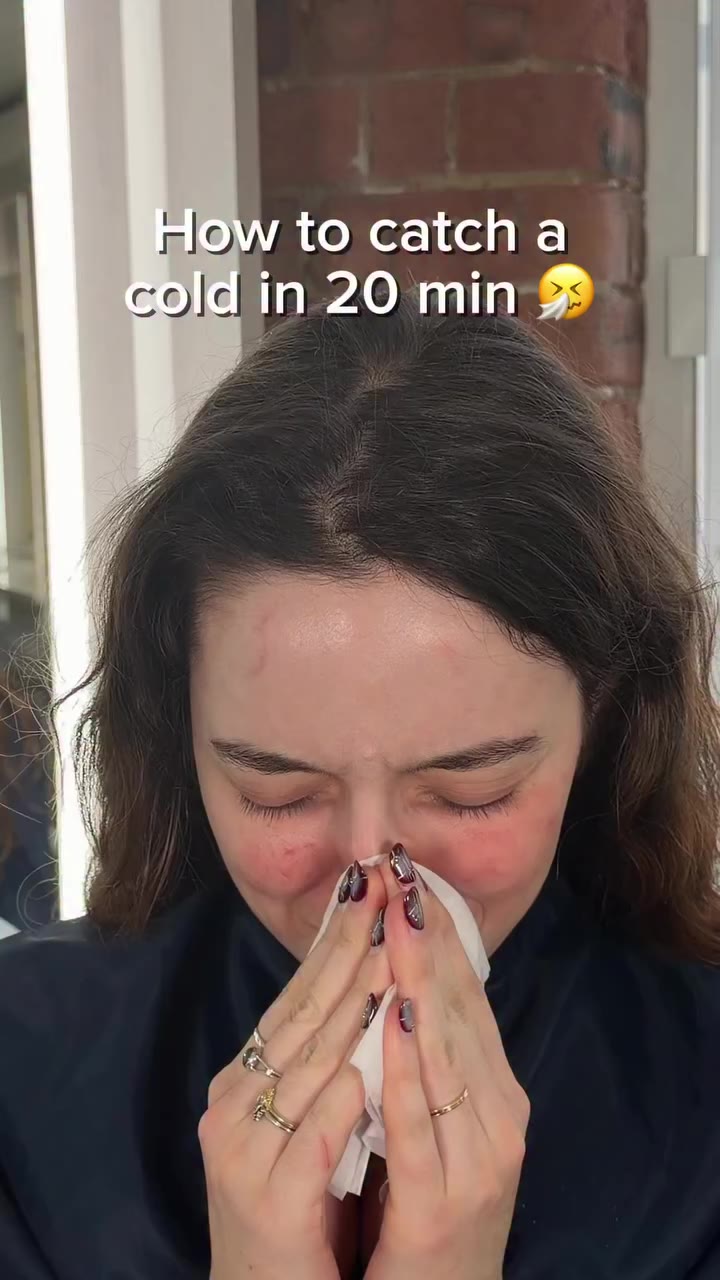Quick SFX cold make-up by @berghmansfx 🤧