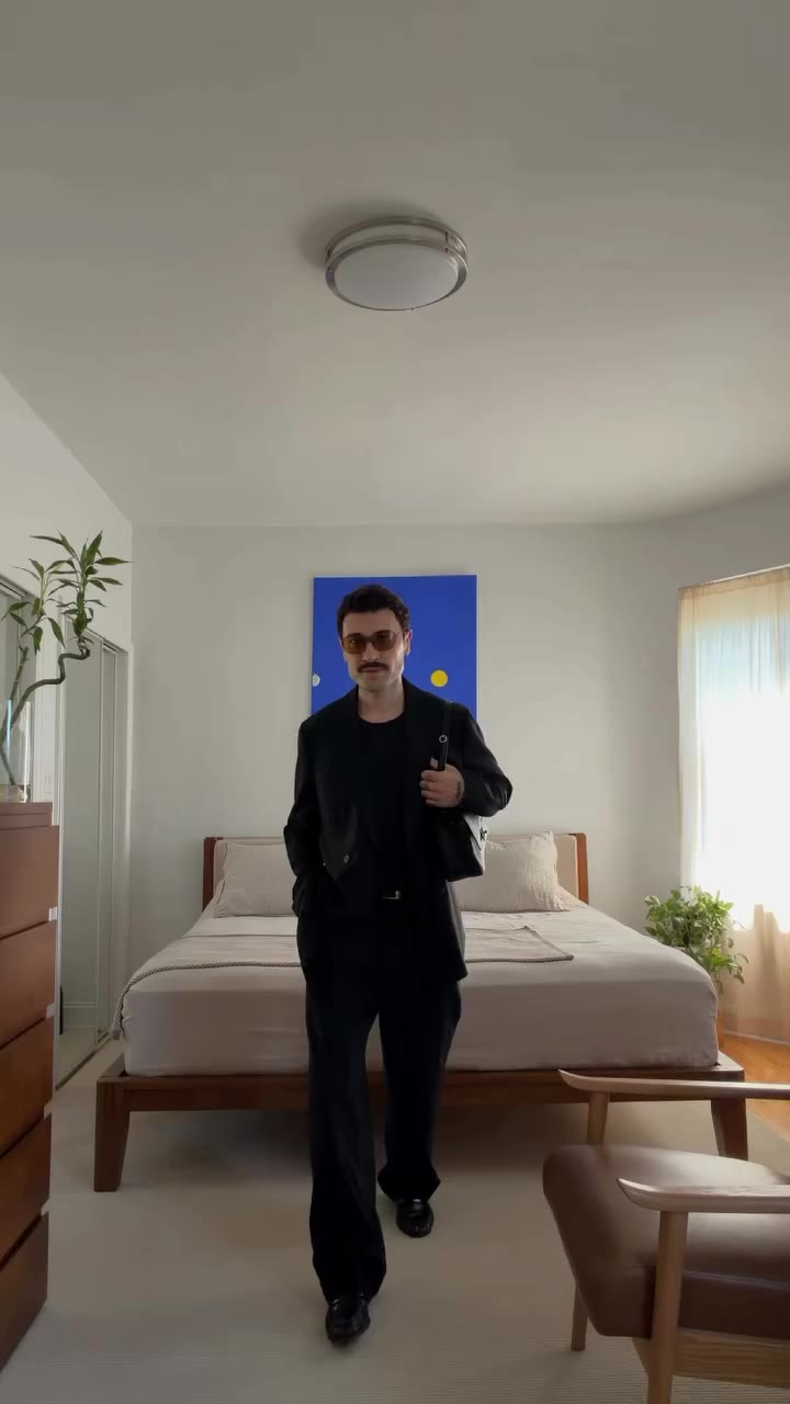All black fit for NYFW