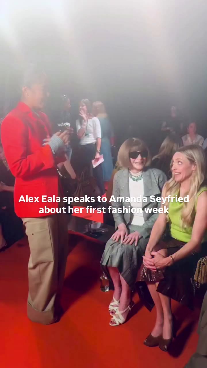 @alex.eala and @mingey catching up at our Spring 2027 runway show. #NYFW…