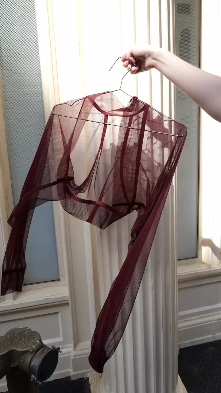 Olympia. Now meet her in Burgundy. #MarcellaNYC #OlympiaBolero…