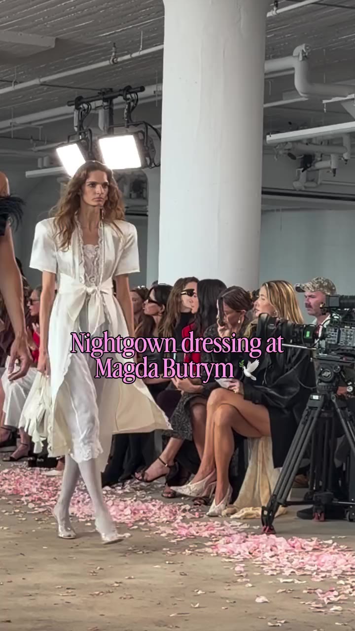 Vintage nightie inspo from @magdabutrym 🕊️ #fashion #vintage #nyfw…