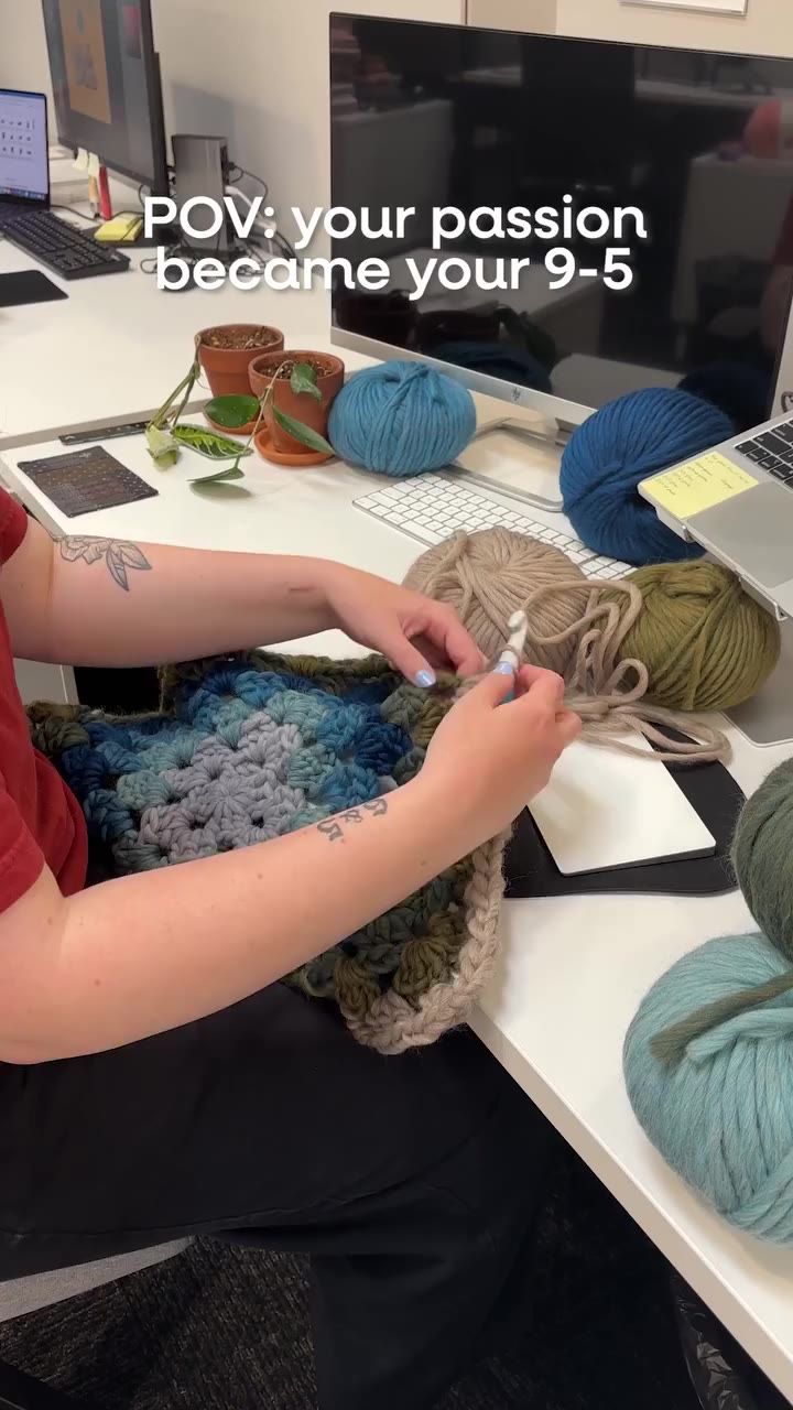 working with a bunch of crafters = group projects 🙂 everyone's working on a…