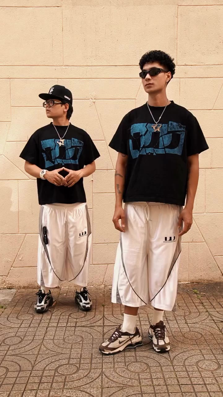 Broken W. Slub Tee & BB White Shorts Available now - Ready to ship…