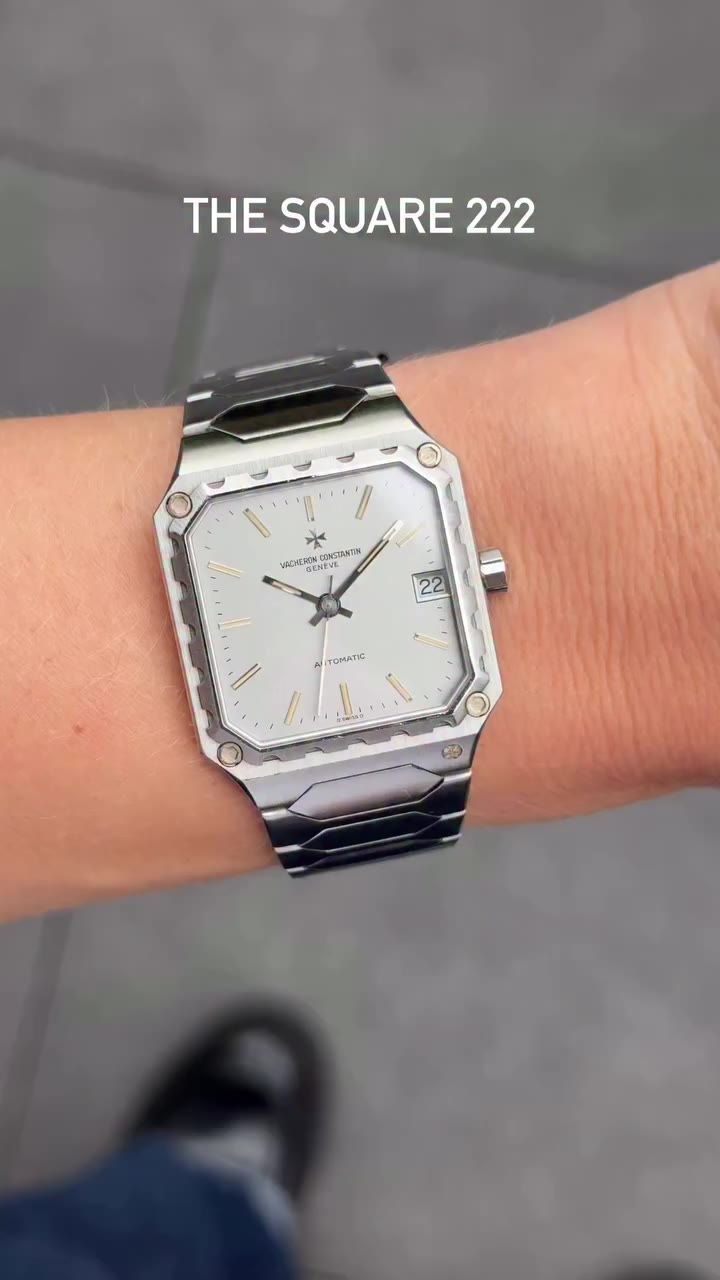 Vintage Vacheron is getting serious attention right now I love the square 222…