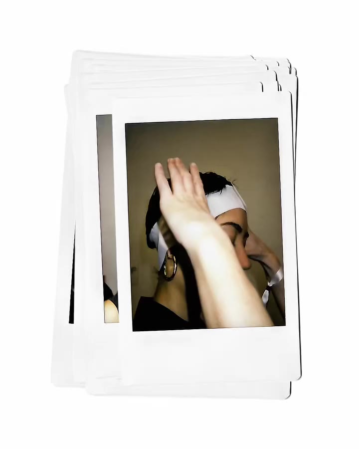 Backstage at Sandy Liang SS27, on film. 🖤