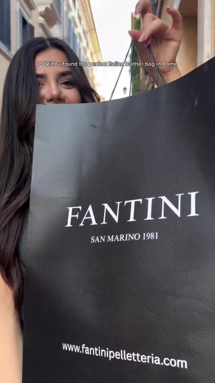 you came to Rome and left with a new favorite 🇮🇹 Real Italian leather…