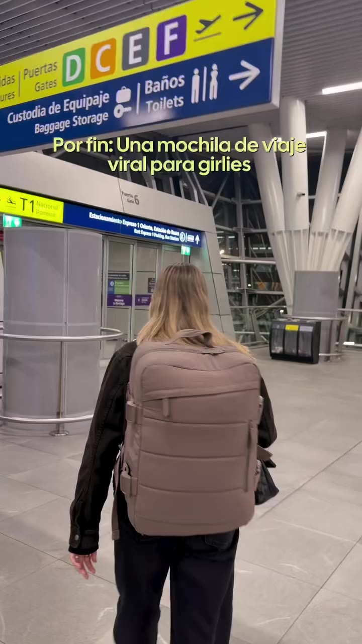 POV: encontraste la mochila que vas a querer llevar a TODOS lados ✈️🩷 Cómoda…