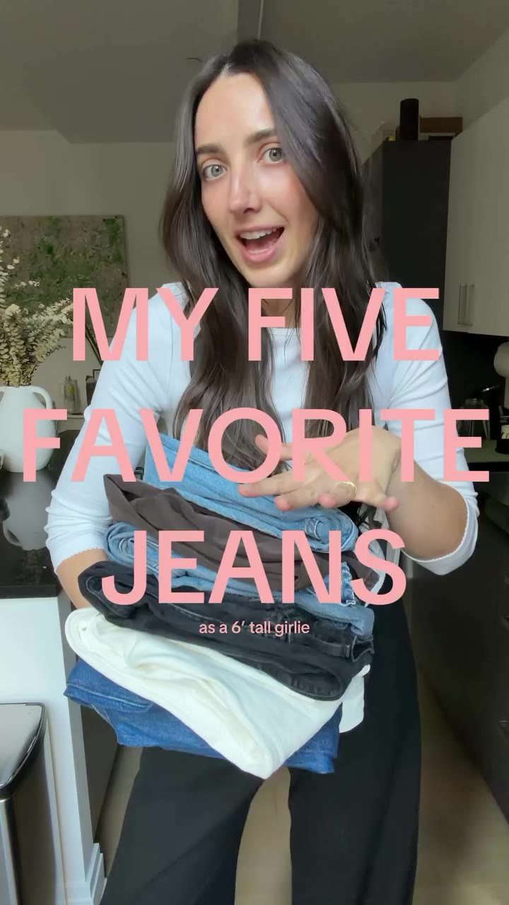 the five pairs of denim i constantly find myself reaching for, as a 6' tall…