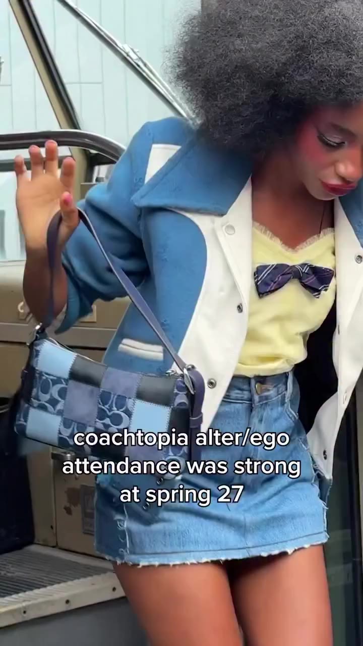 we know some people who love patchwork 🌟🌟 #coachspring27 #nyfw