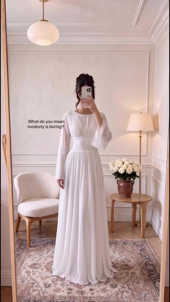 @glowmodesty 🤍 the white dress
