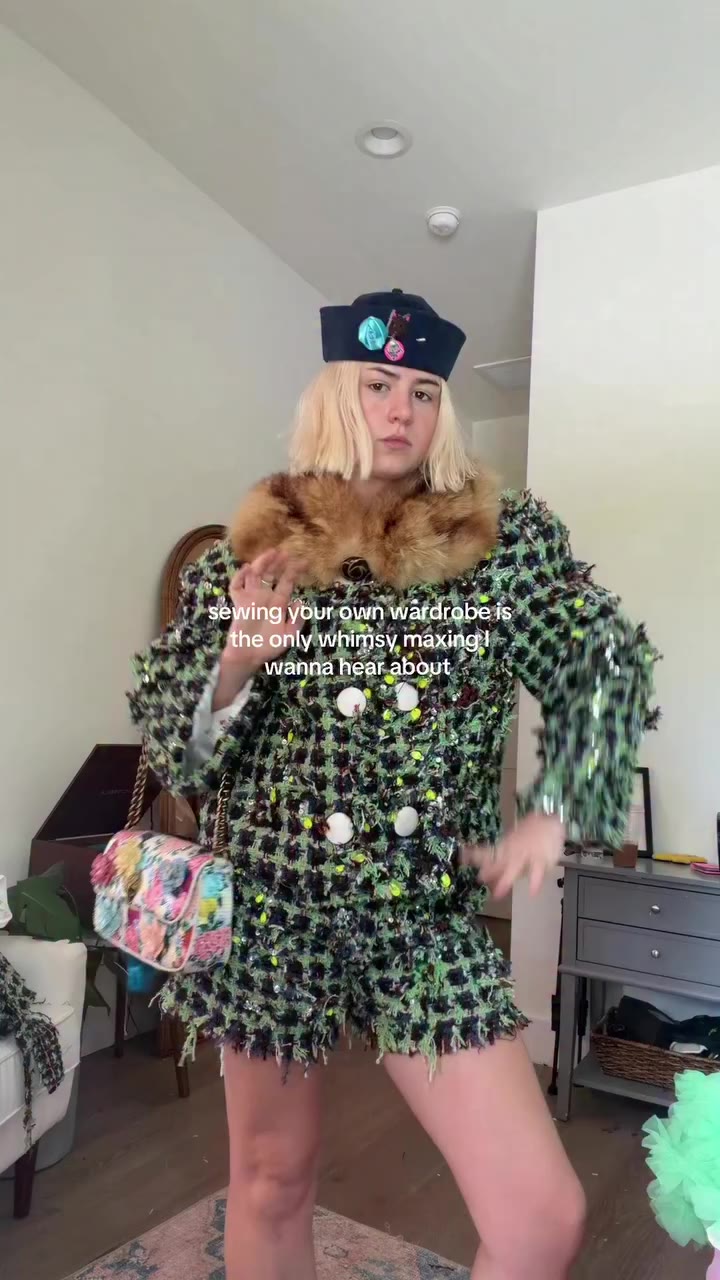 #whimsymaxing is sewing your own wardrobe #fashiondesigner