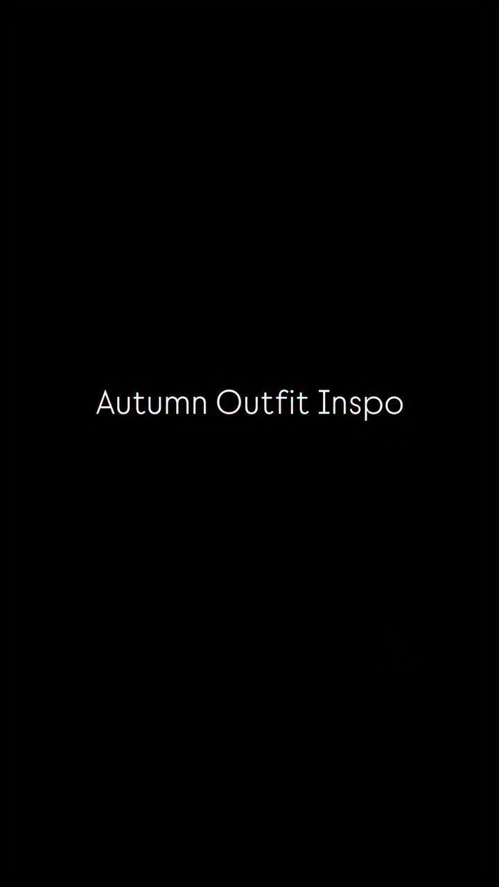 Kleine Autumn Inspo 🍂 Was sind eure Fashion Go to's im Herbst?