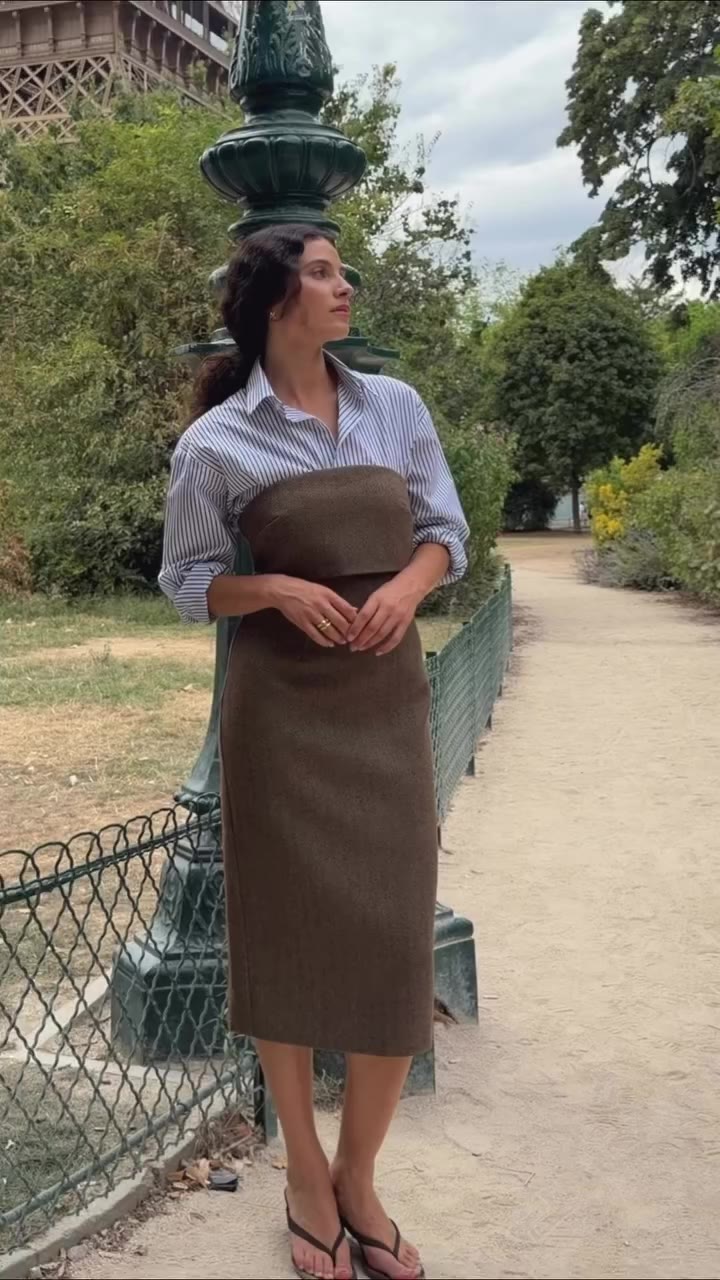 Fall dressing, the Parisian way. 🍂 Wear our Bustier Dress over a shirt or let…