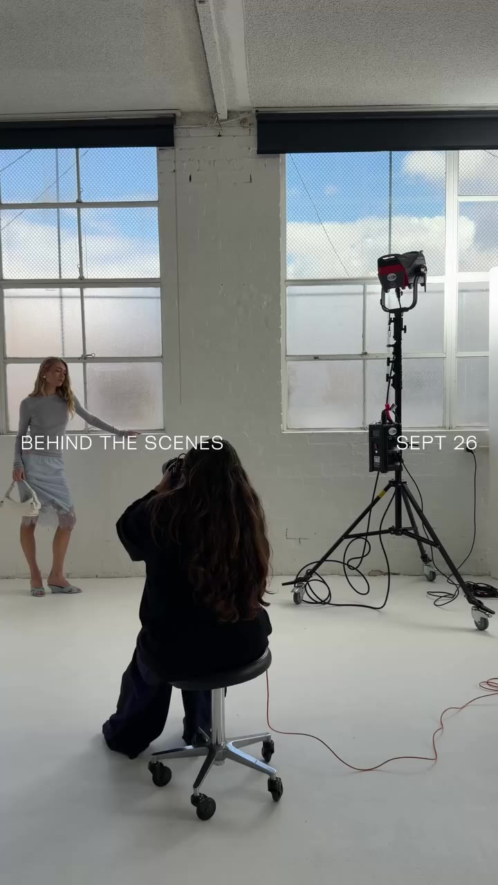 A look behind the scenes of our latest shoot. #jomercer