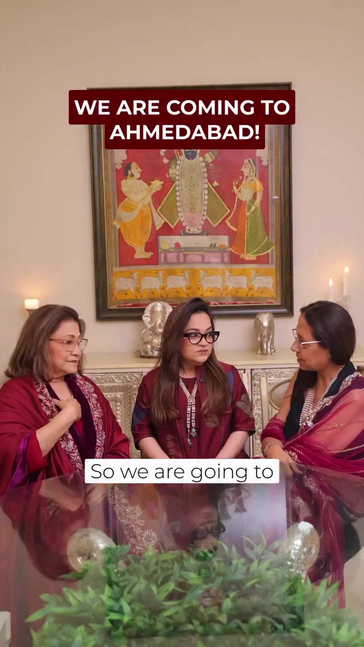 Ahmedabad, see you tomorrow. Anju Modi, Art Karat, and Modi Gold come together…