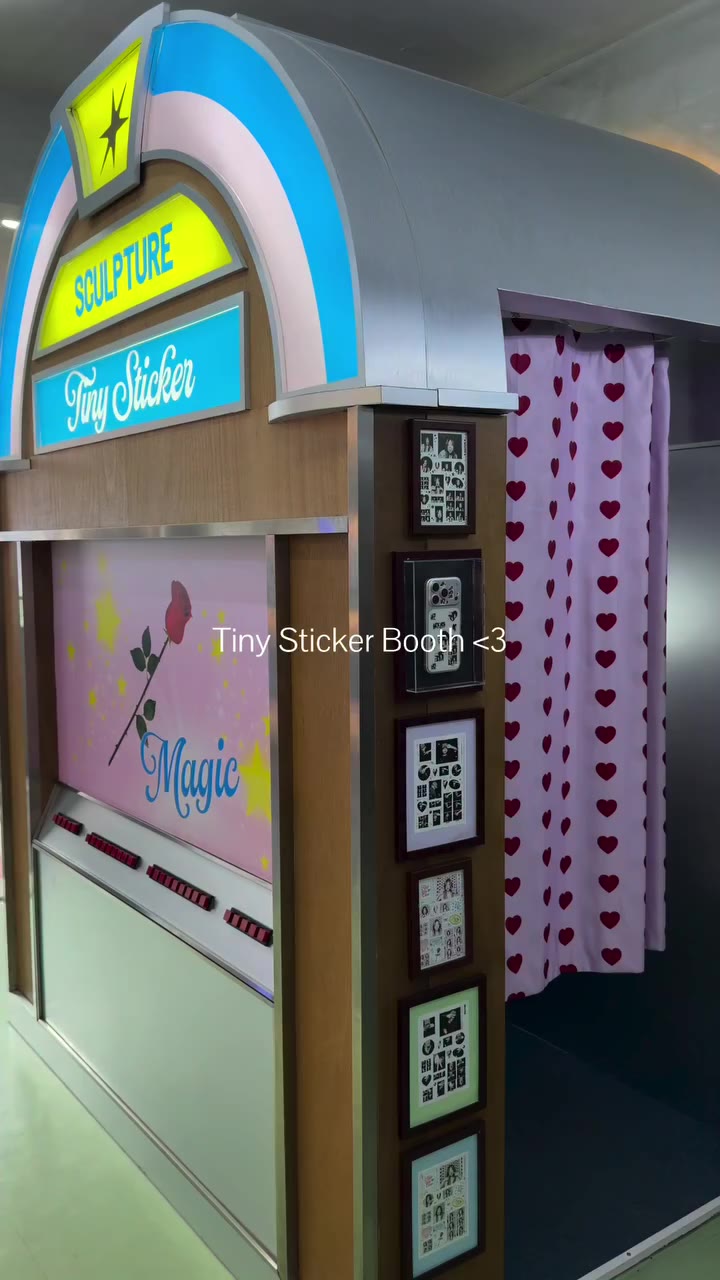 Tiny sticker booth <3 sculpture museum ,siam square soi 3 (2nd floor)