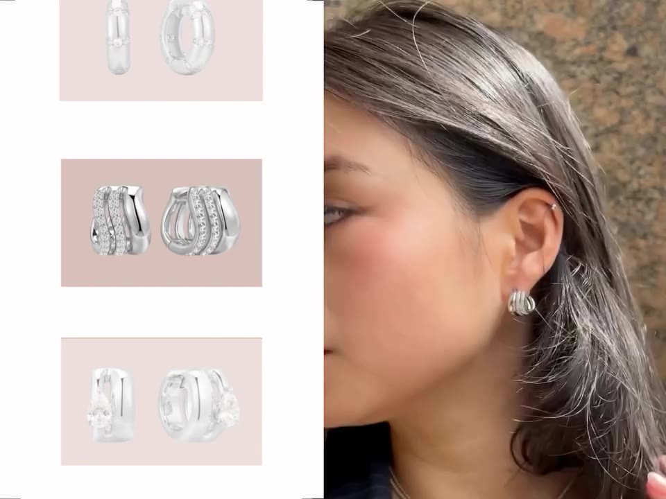 New earring designs, up close and in motion. Elevate your everyday look- shop…