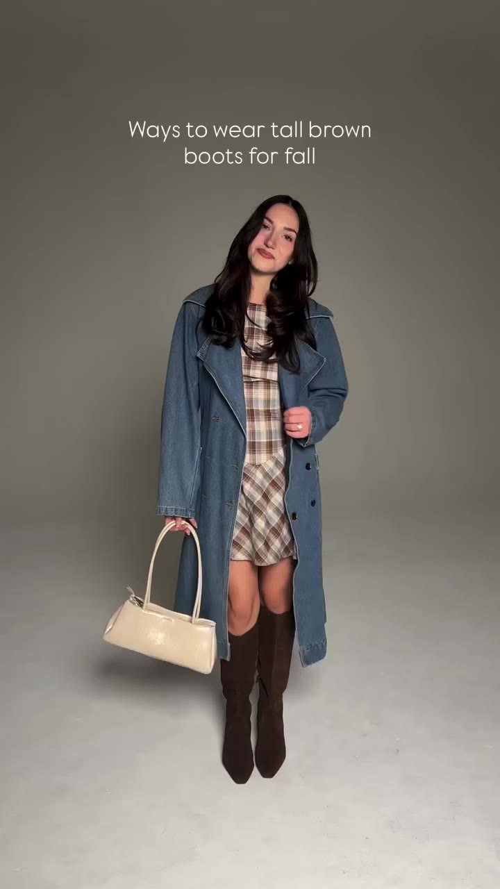 Brown tall boots: the fall staple that goes with everything🤎