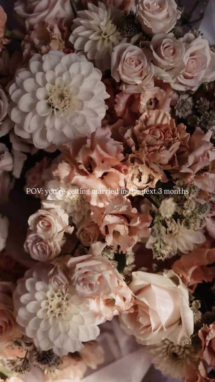 It’s the most beautiful time of year to say I do.⁠ Photo credit: our real…