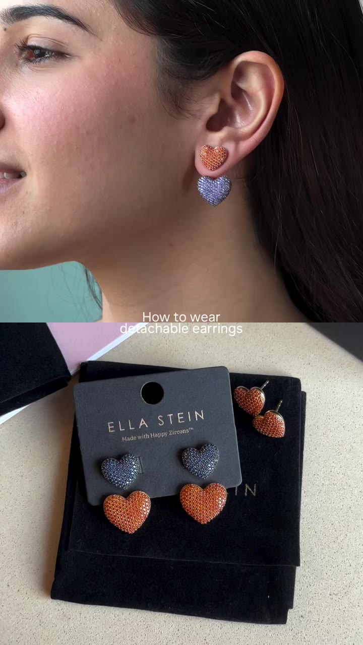 One pair. So many ways to wear it✨ Our detachable earrings are made for…