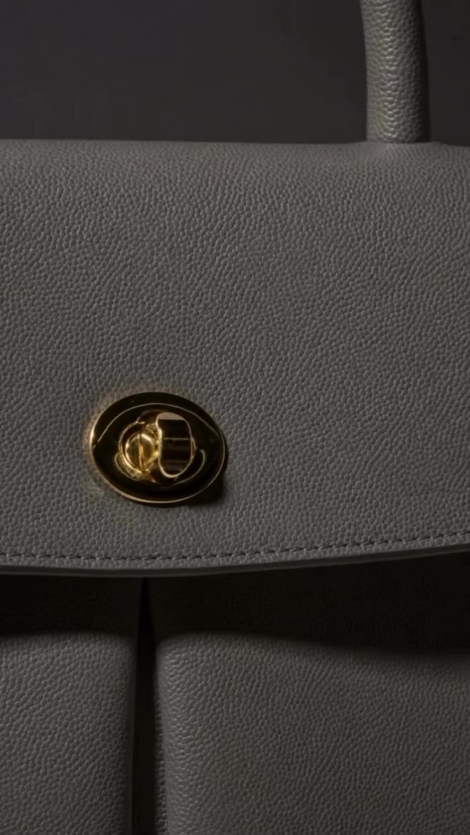Made to reward a closer look. The Legacy Satchel in Stone Grey.