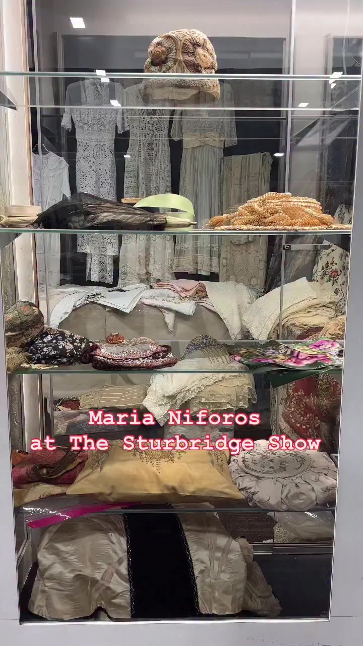 No surprise that many of these antique lace beauties at @marianiforos sold at…