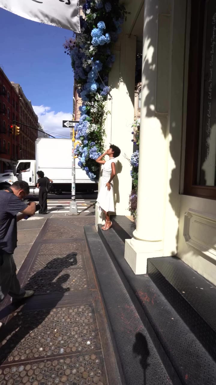 Great weather and NYFW is an amazing formula for creating! 📸 Model…