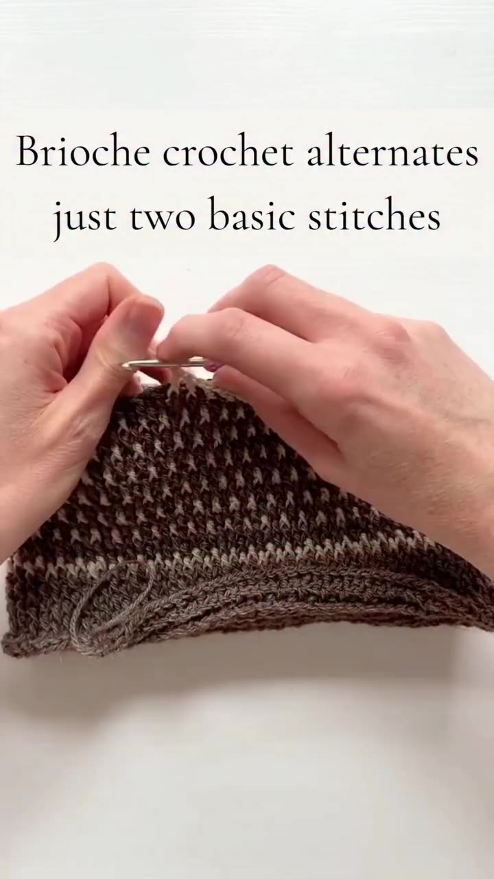 Brioche crochet is one of those techniques that looks quite involved but is…