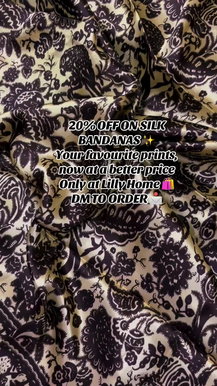 Your sign to finally get that silk bandana you’ve been eyeing 🤎✨ Easy to…