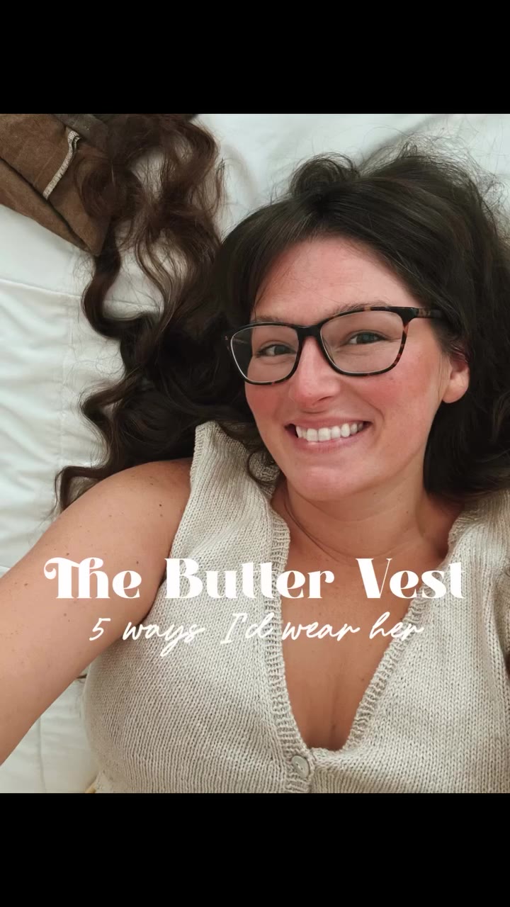 Serving Butter 5 Ways 🧈 I loved testing this beautiful Butter Vest pattern by…