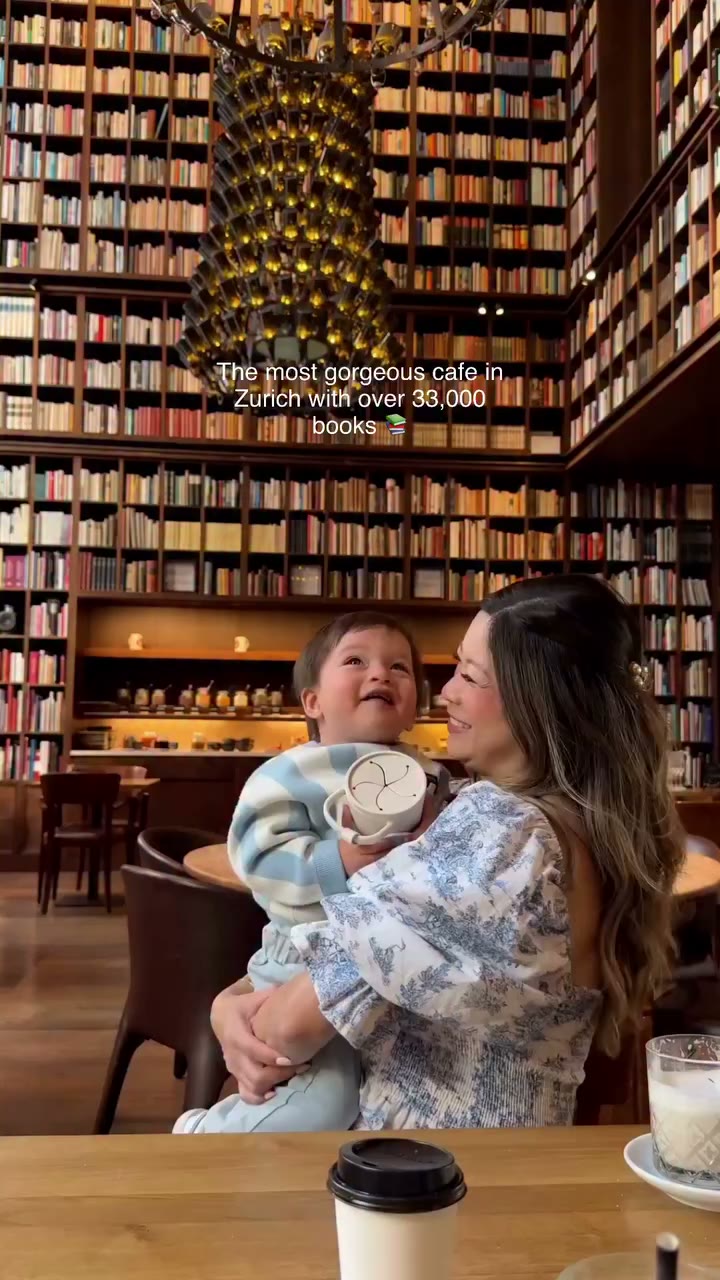 Such a lovely cafe in Zurich with over 33,000 books! 📚☕️ 🥐 It’s actually a…