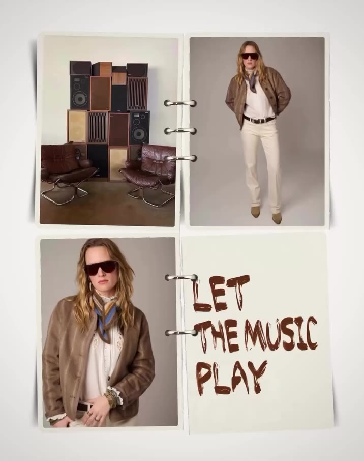 LET THE MUSIC PLAY FALL 26⁠ ⁠ Manteau à rayures, veste à franges t-shirts rock…