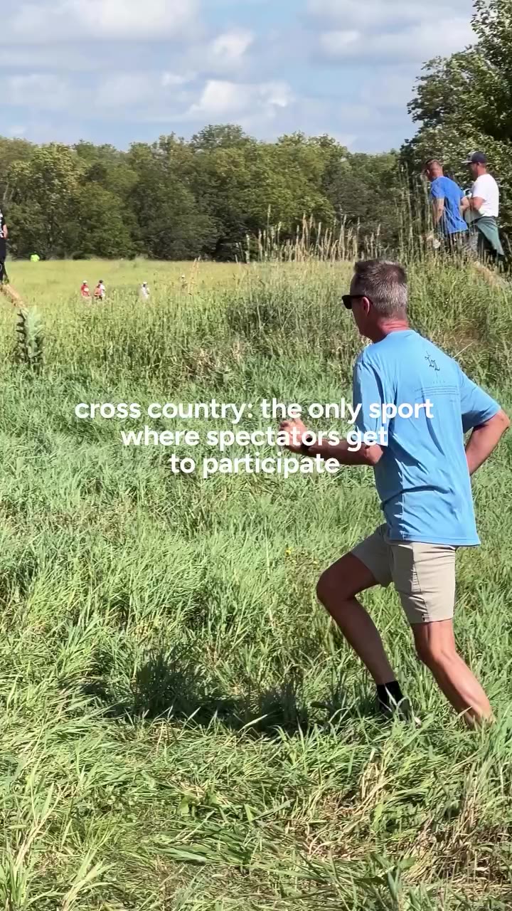 people forget xc meets are a workout for spectators too